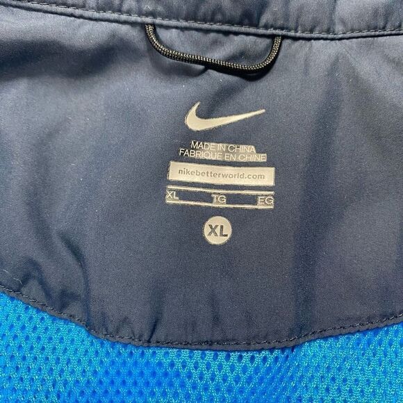 Nike Men's Running Reflective Windbreaker Beach Jacket Colorblock Blue XL - Picture 6 of 6